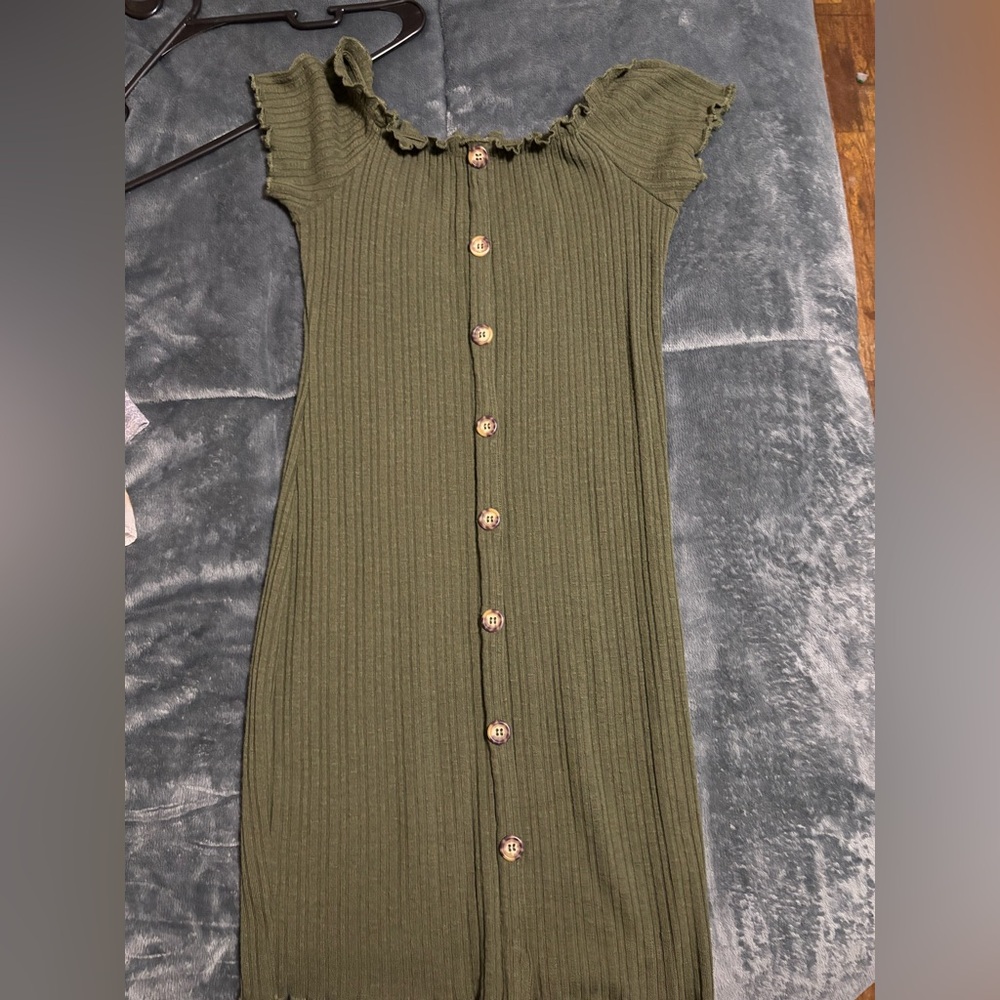Medium tight button up dress